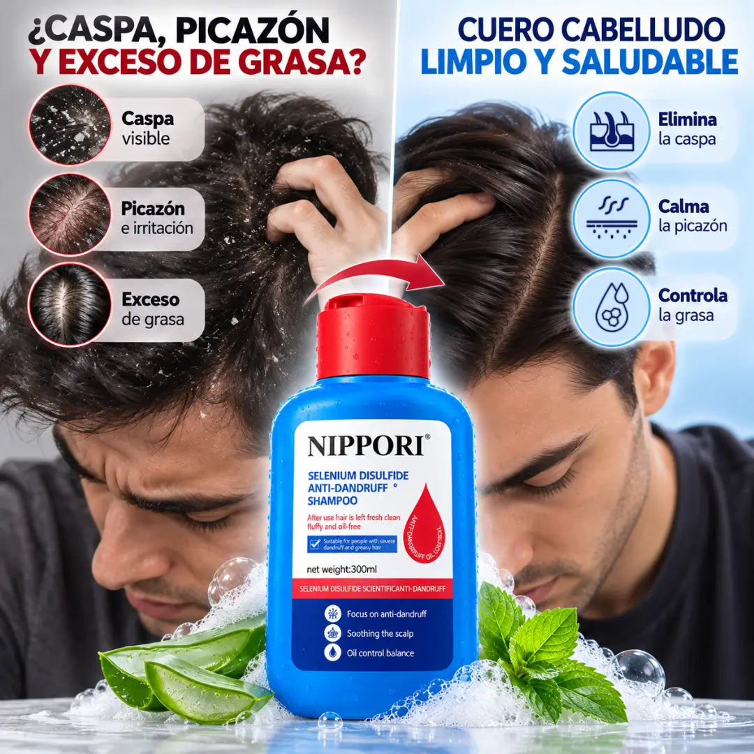 Shampoo NIPPORI Anticaspa Intensivo
